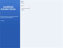 Tablet Screenshot of activationservice.installshield.com